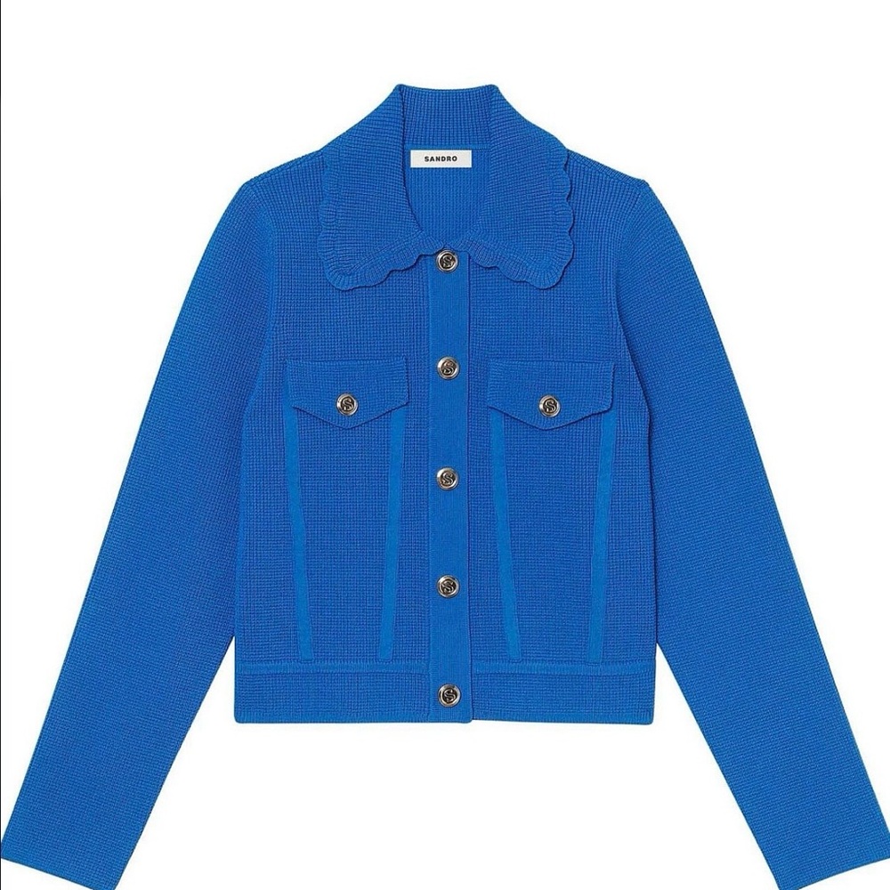 SANDRO Paco Collar Cardigan - Picture 4 of 11